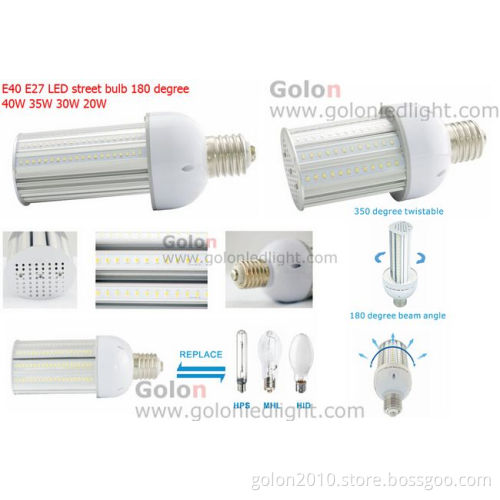 35W LED Street Bulb E40 3900lm E29 100-300VAC Ra>85 3 Years Warranty E40 LED